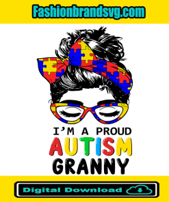 Proud Autism Granny Svg