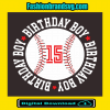 Birthday Boy 15 Years Old Softball