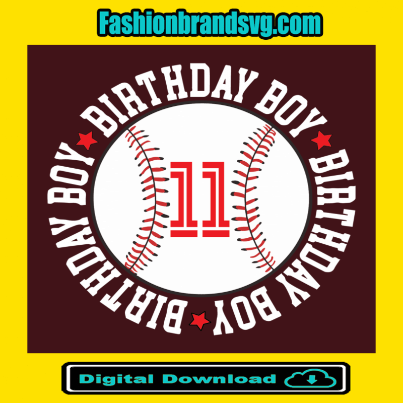 Birthday Boy 11 Years Old Softball