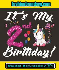 Its My 2nd Birthday Unicorn