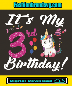 Its My 3th Birthday Unicorn