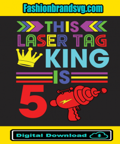 This Laser Tag King Is 5 Birthday Boy