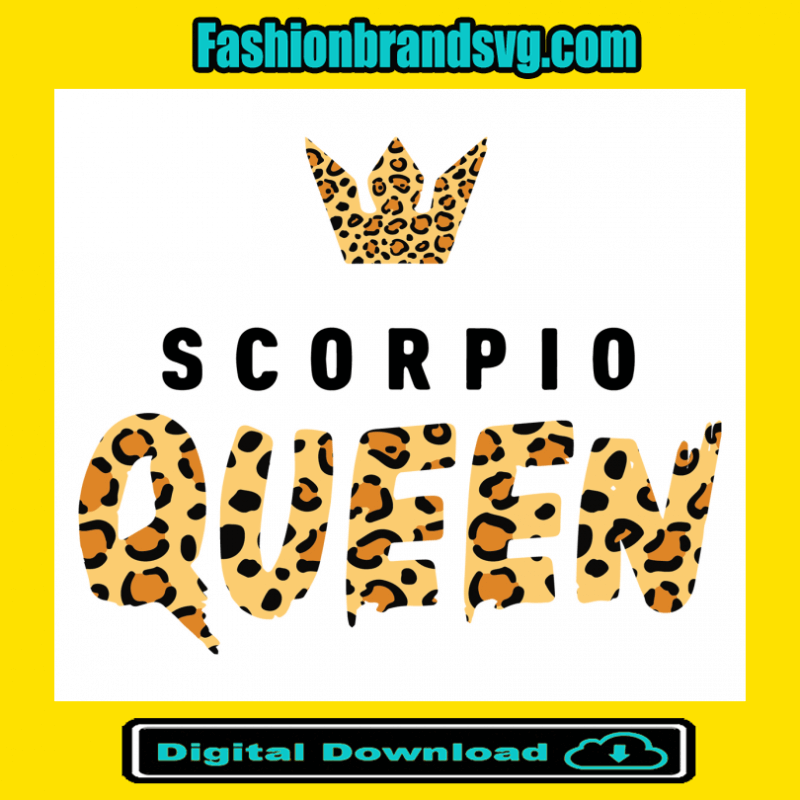 Scorpio Queen Svg