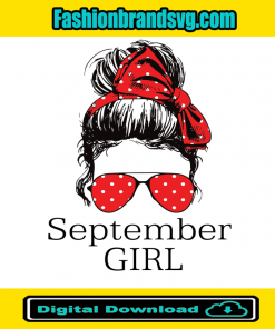 September Girl Red Bandana Sunglass Face