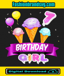 Birthday Girl Little Ice Cream