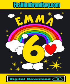 Emma 6th Birthday Svg