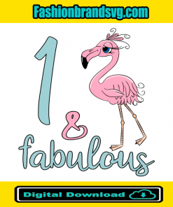 1st Birthday Girl Flamingo Lover Svg