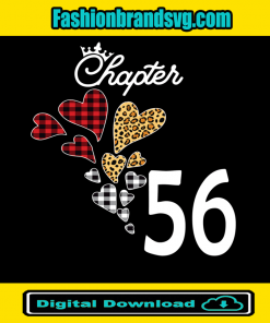 Chapter 56 Leopard Buffalo Plaid 1965 Birthday Svg