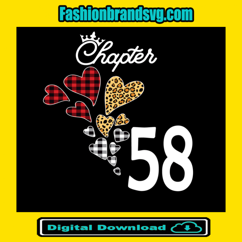 Chapter 58 Leopard Buffalo Plaid 1963 Birthday Svg