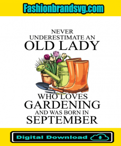 September Gardening Lady Birthday