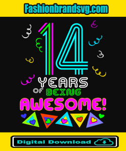 14 Years Being Awesome Svg