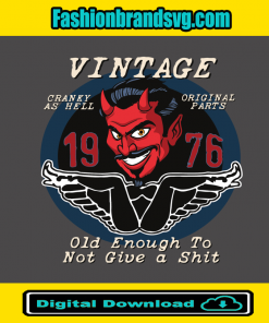 1976 Cranky As Hell Old Devil Retro