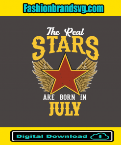 The Real Stars Are Born in July Svg