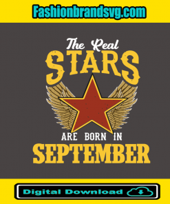 The Real Stars Are Born in September Svg