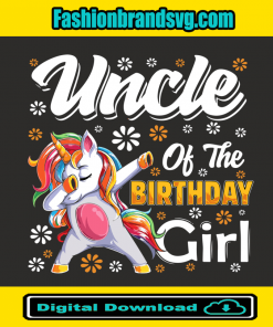 Uncle Of The Birthday Girl Svg