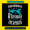 Grandpa Birthday Mermaid Svg