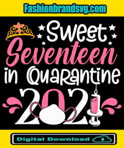 Sweet Seventeen In Quarantine 2021 Svg