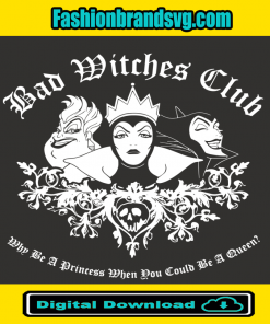 Disney Bad Witches Club Group Svg