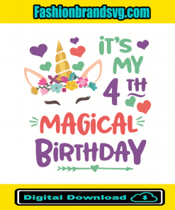 Its My 4th Magical Birthday Svg