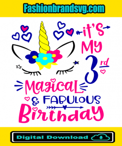 My 3rd Magical Birthday Svg