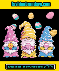 Three Gnomes Easter Svg