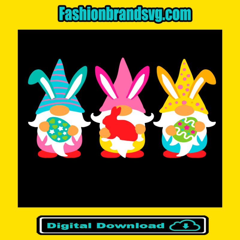 Easter Gnome Bunny Svg