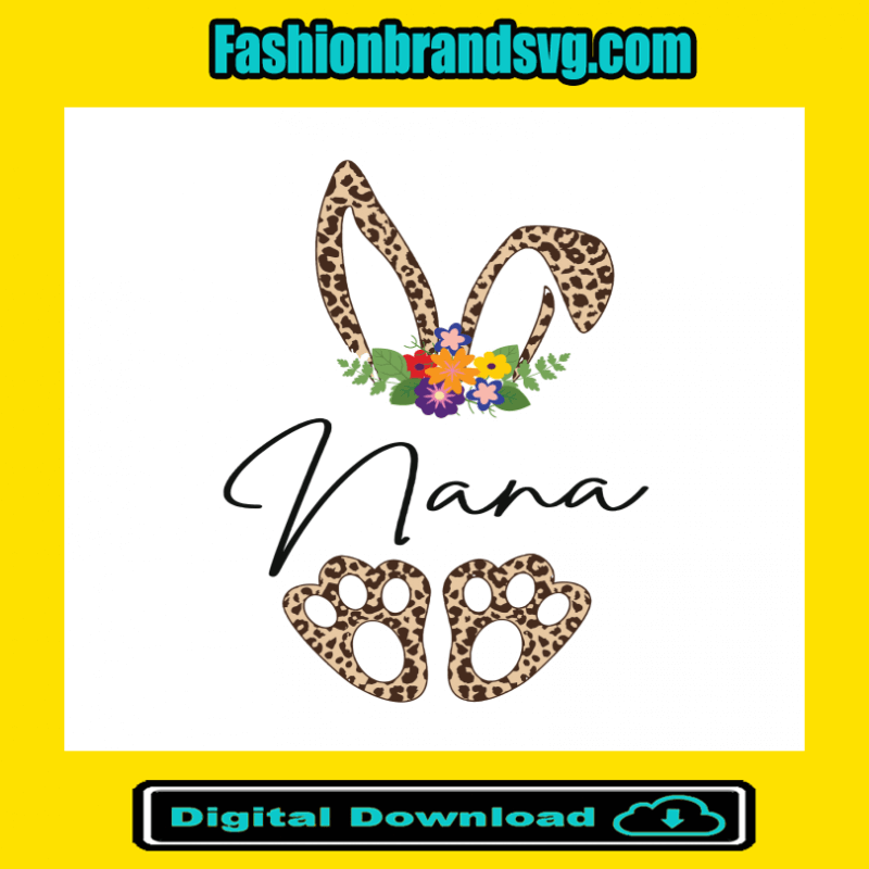 Easter Leopard Bunny Nana