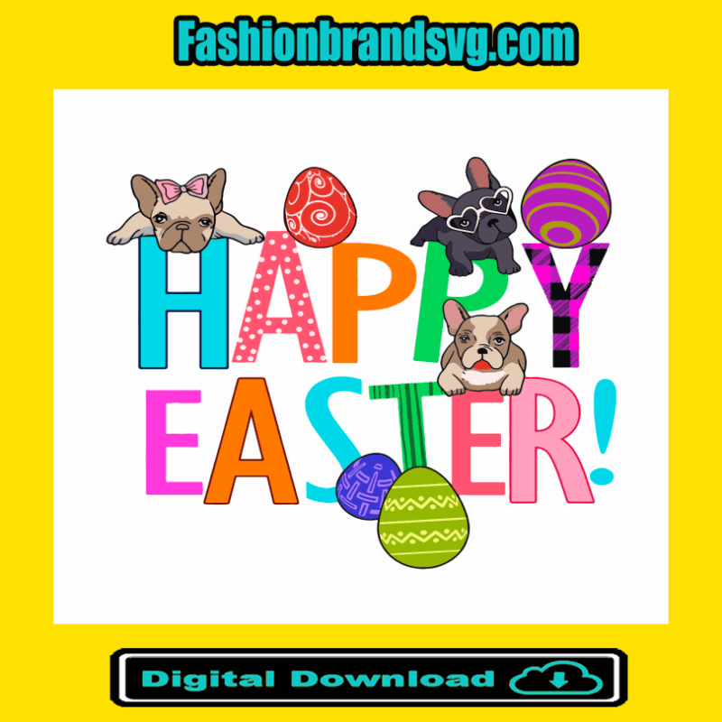 Dog Happy Easter Day Svg