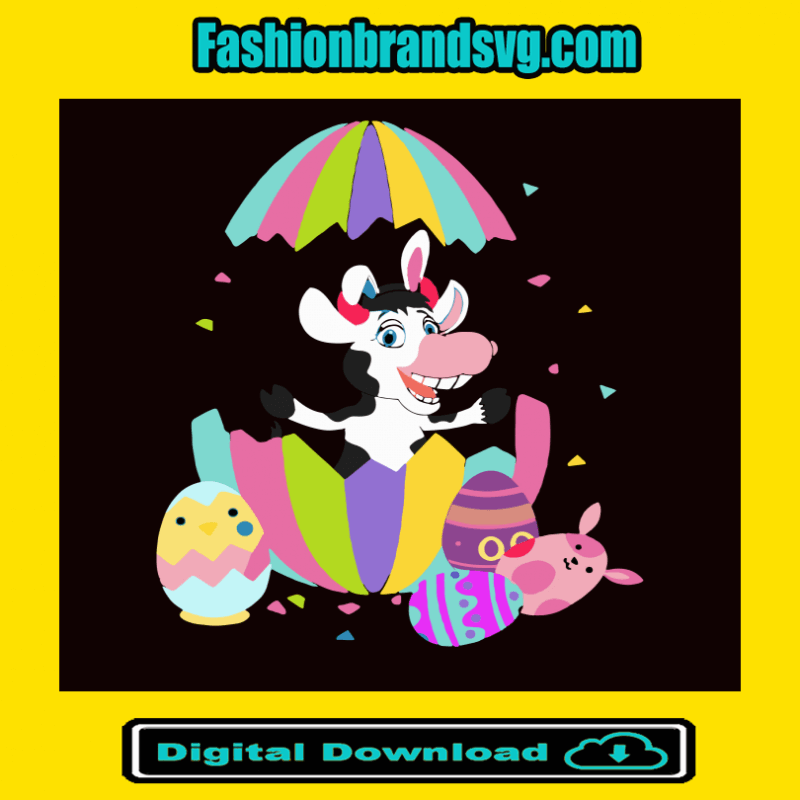 Easter Funny Cow Svg
