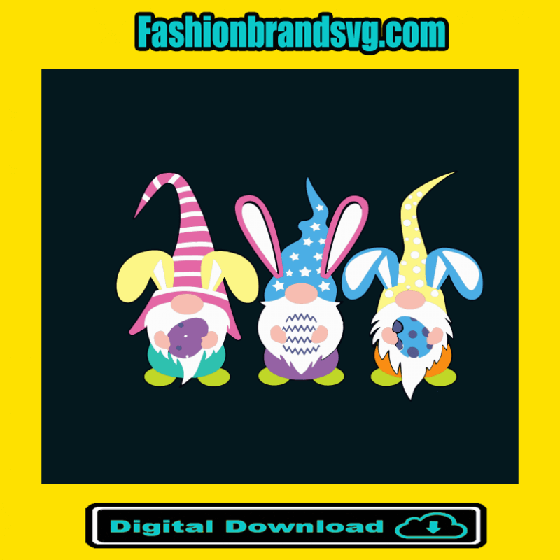 Easter Cute Gnomes Svg