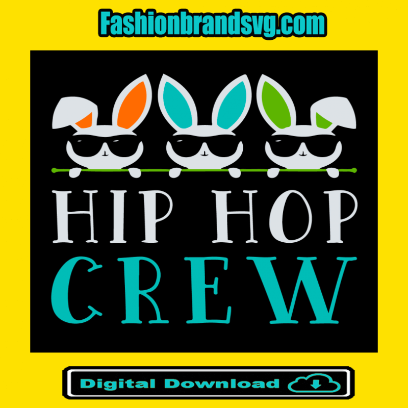 Bunny Hiphop Crew Svg