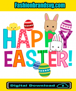Cute Happy Easter Svg