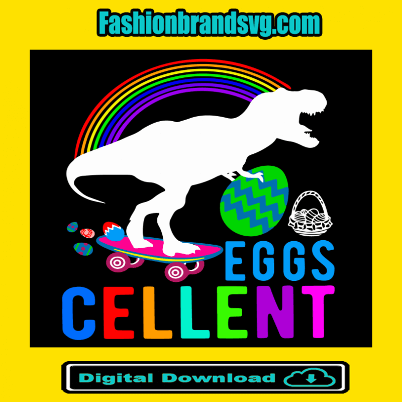 Dinosaurus Easter Eggscellent Svg