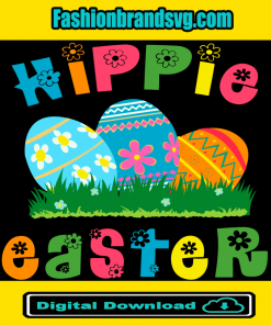 Hippie Easter Svg