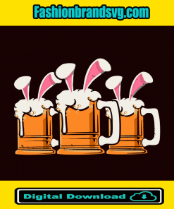 Bunny Beer Easter Day Svg