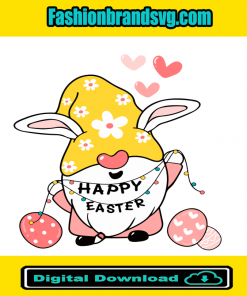 Easter Bunny Gnome Svg