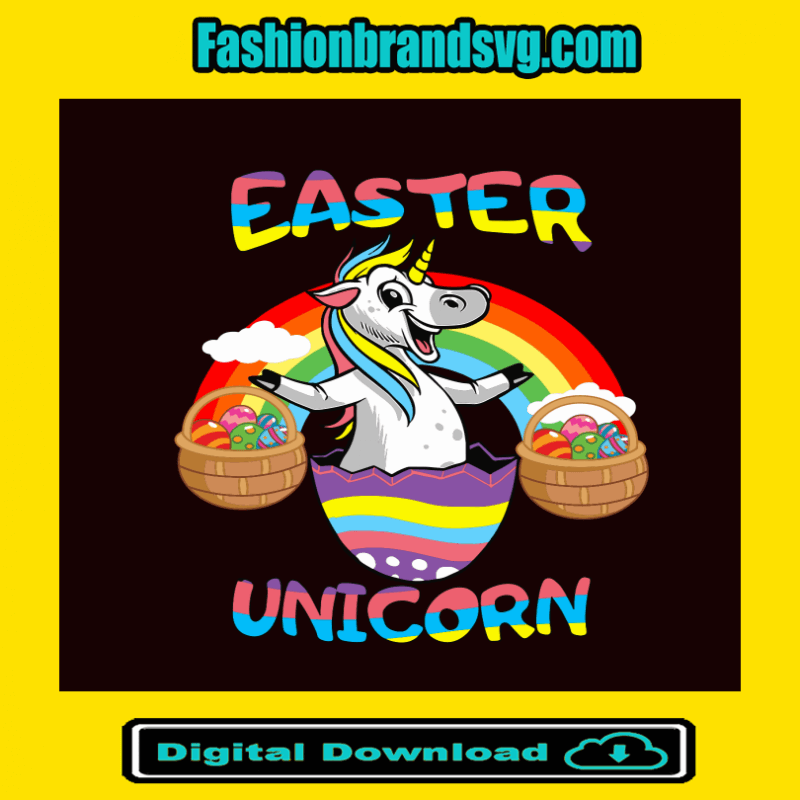 Easter Unicorn Svg