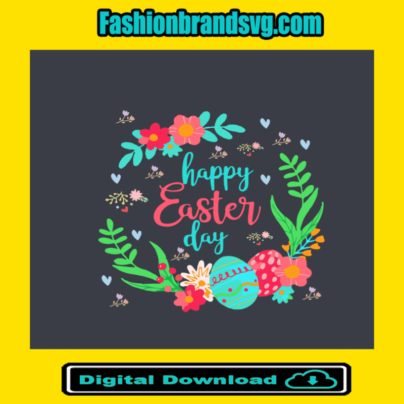 Happy Easter Day Wreath