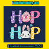 Easter Hop Hop Bunny Svg