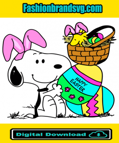 Snoopy Happy Easter Svg