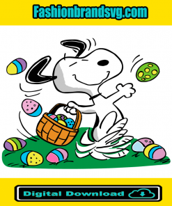 Snoopy Easter Eggs Basket