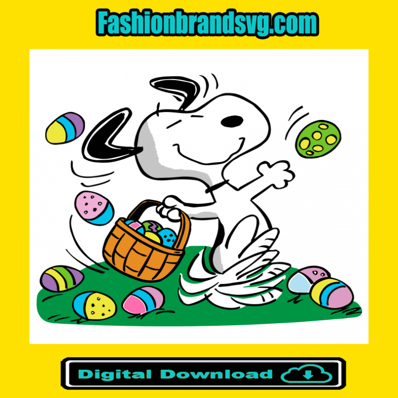 Snoopy Easter Eggs Basket
