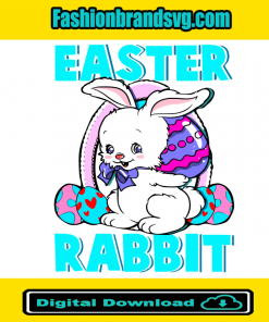 Easter Rabbit Colorful Svg