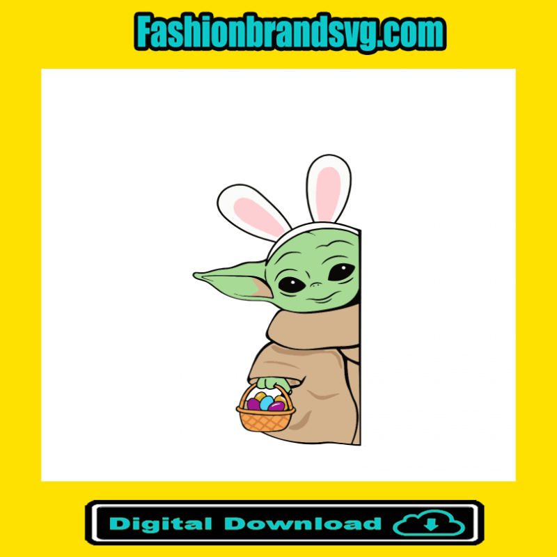 Bunny Yoda Easter Day