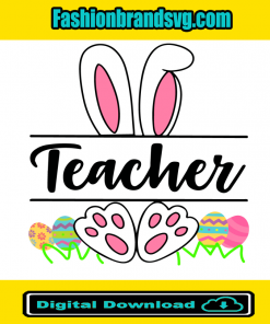 Easter Teacher Bunny Svg