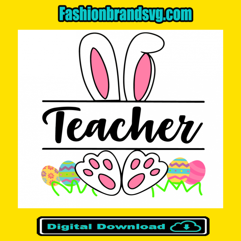 Easter Teacher Bunny Svg