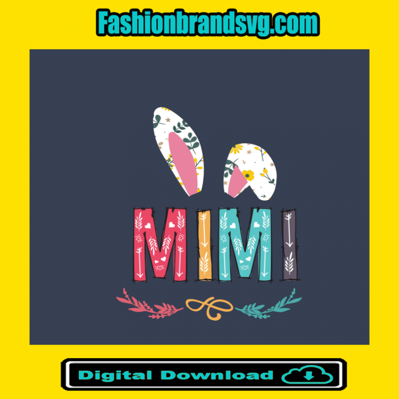Mimi Bunny Easter Svg
