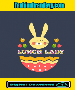 Lunch Lady Easter Bunny Svg