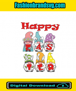 Gnomes Happy Easter Svg