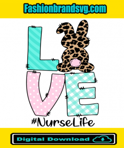Bunny Love Nurse Life Svg
